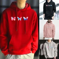 fashion mens hoodies new spring autumn casual hoodies butterfly print sweatshirts mens top hoodies sweatshirt male pullover