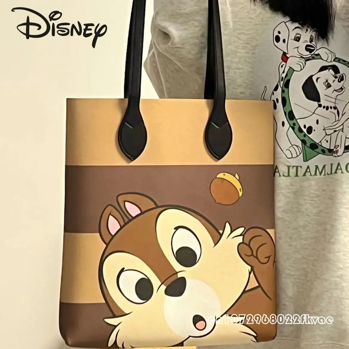 Disney Qiqi New Women's Shoulder Bag Fashion High Capacity Commuter Handbag Cartoon Leisure Multifunctional Shopping Bag