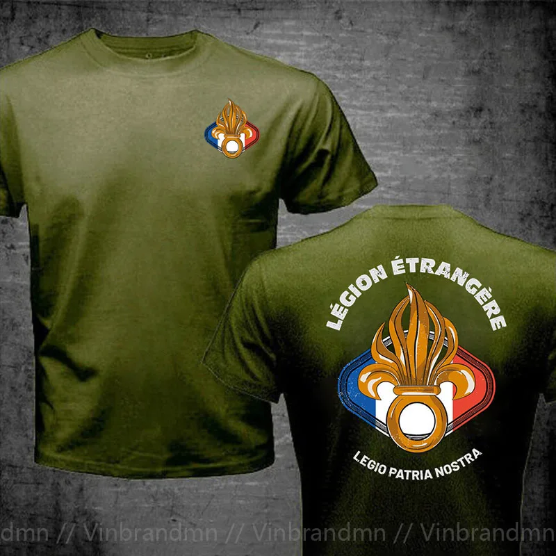 Винтажная мужская футболка в стиле ретро с потертостями французского