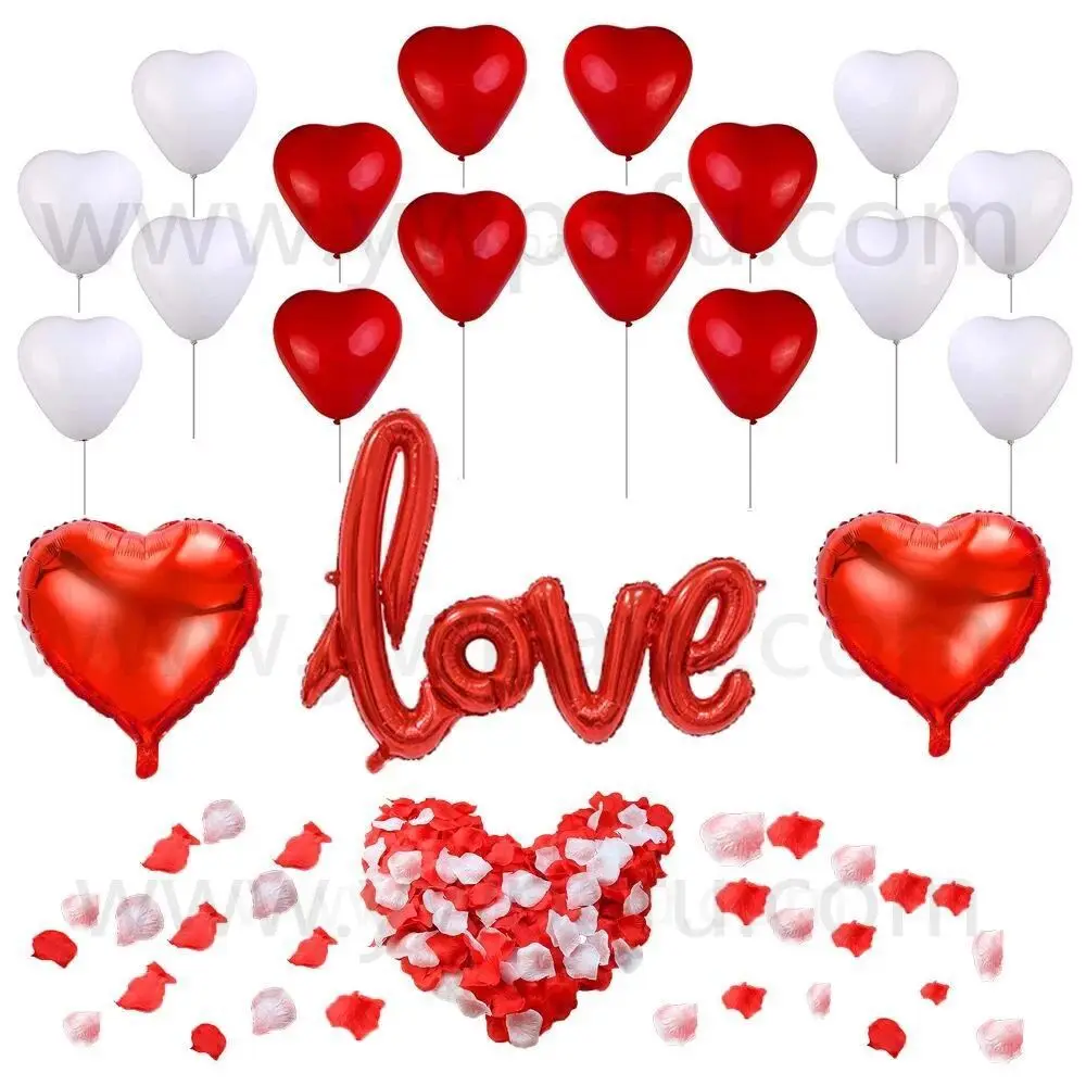 

Red Love Latex Balloon Set Valentine's Day Confession Proposal Wedding Party Atmosphere Decoration Arrangement Birthday