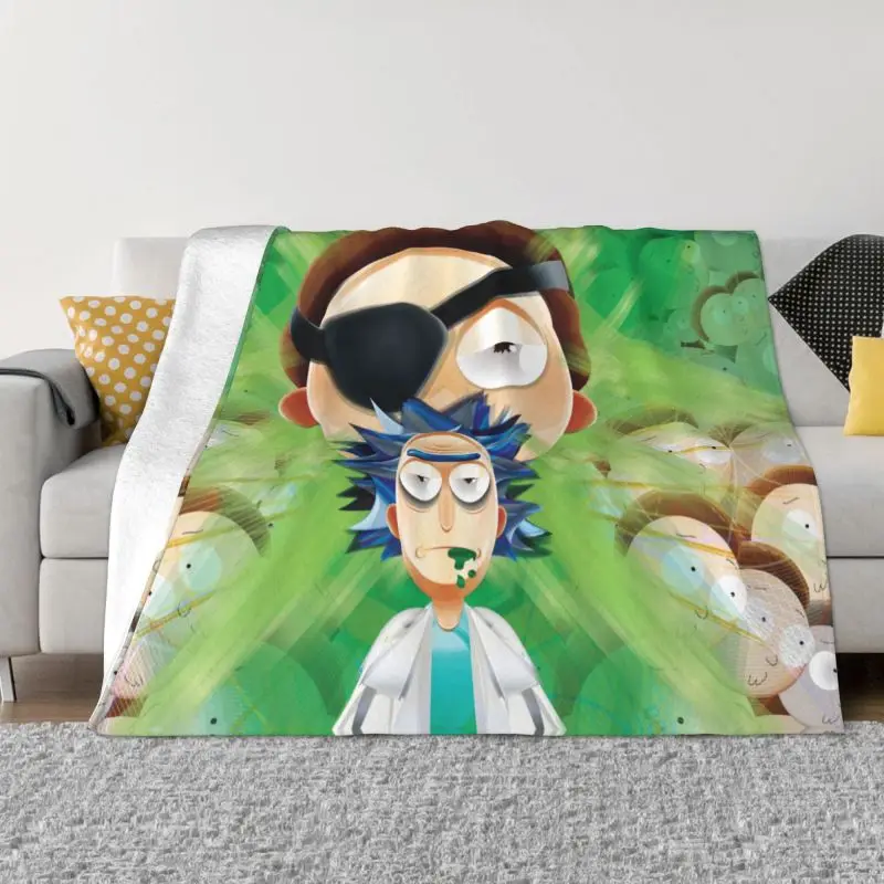 

Рикс Санчеса мультфильм одеяло теплое флисовое мягкое Фланелевое Аниме Манга плед одеяло s для спальни диван автомобиля весна осень