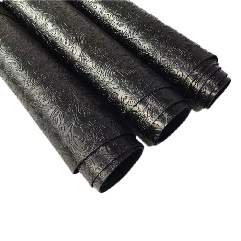 

1,2 мм черный первый слой арабский узор хромированная дубленая кожа с рельефным покрытием из воловьей кожи ручной работы «сделай сам»