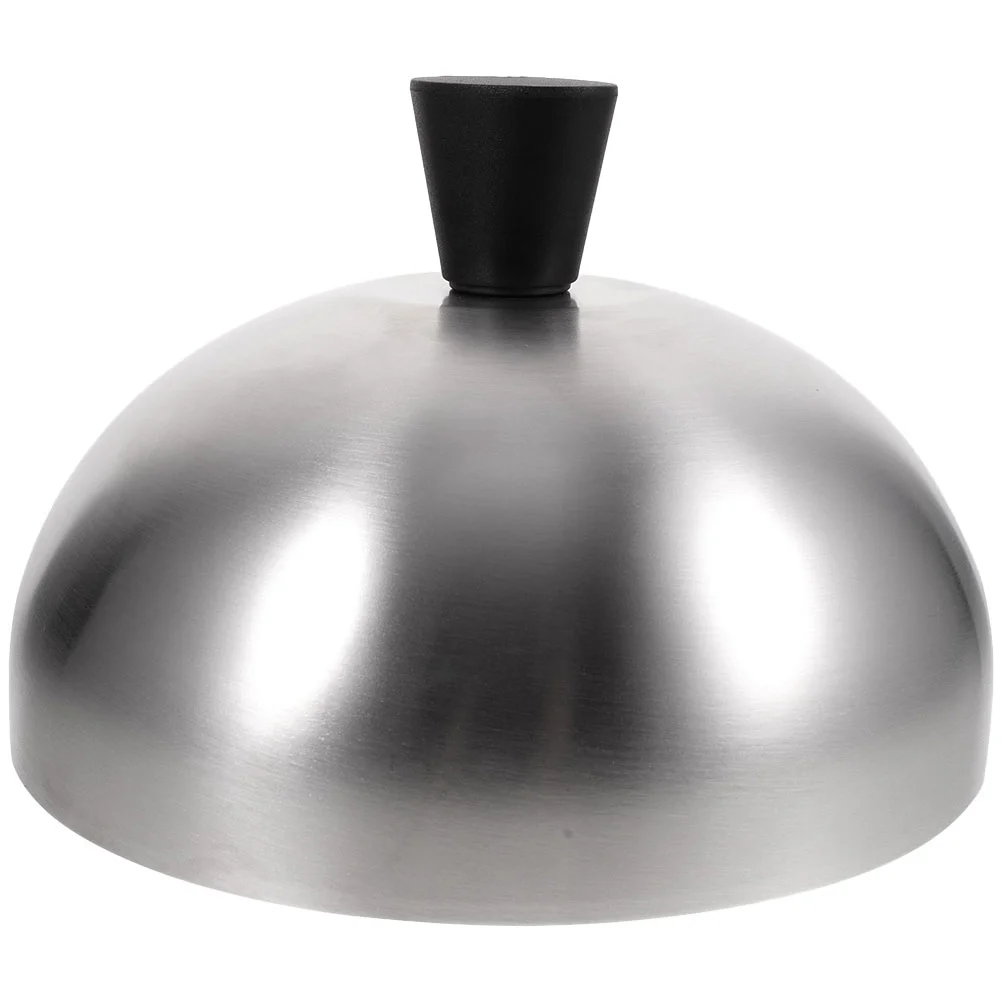 

Cover Dome Stainless Steel Melting Basting Cheese Griddle Plate Dish Grilling Stand Cake Picnic Dessert Guard Steak Metal