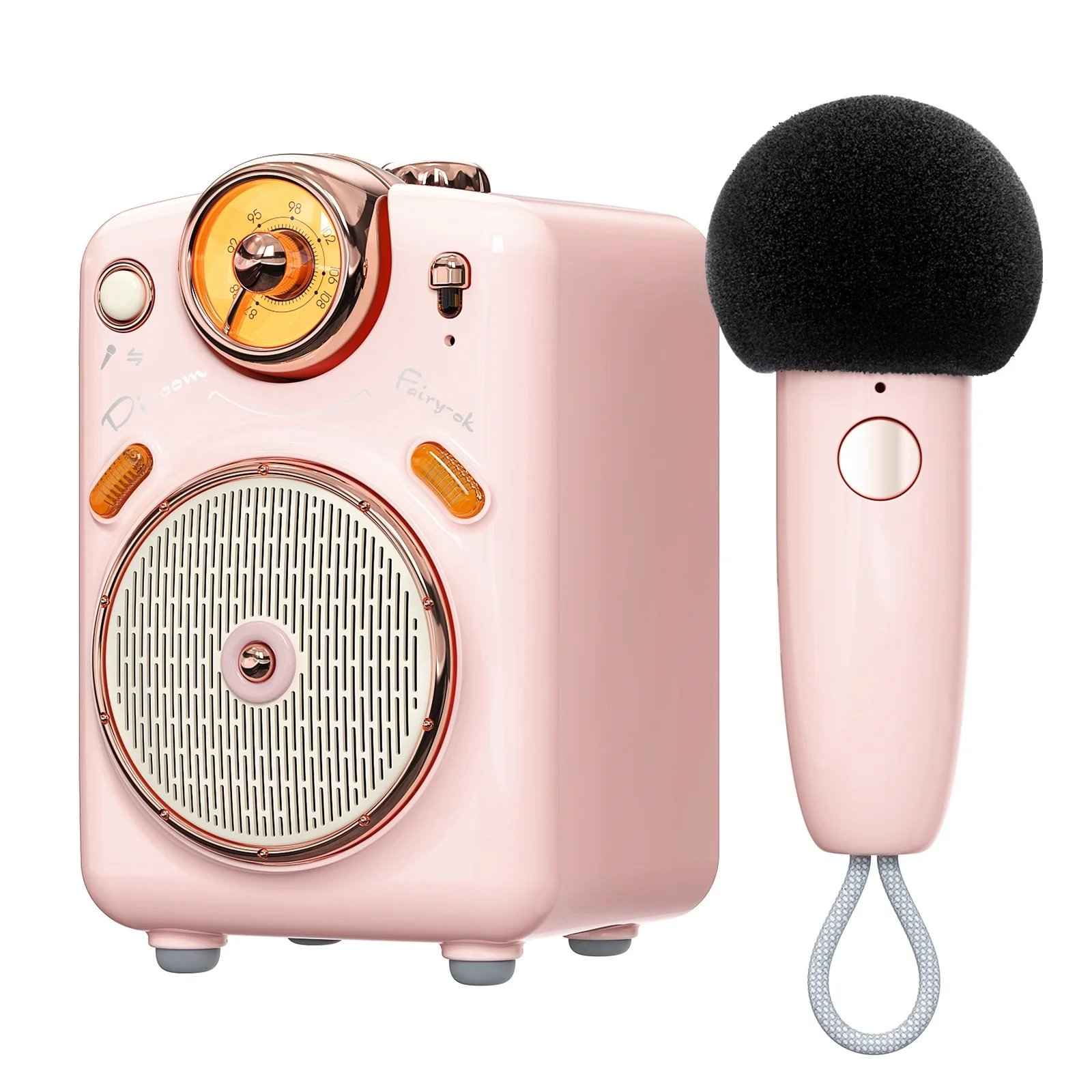 

2023 портативная Bluetooth-Колонка Fairy-OK с микрофоном, функцией караоке и голосовым изменением, FM-радио, TF-картой