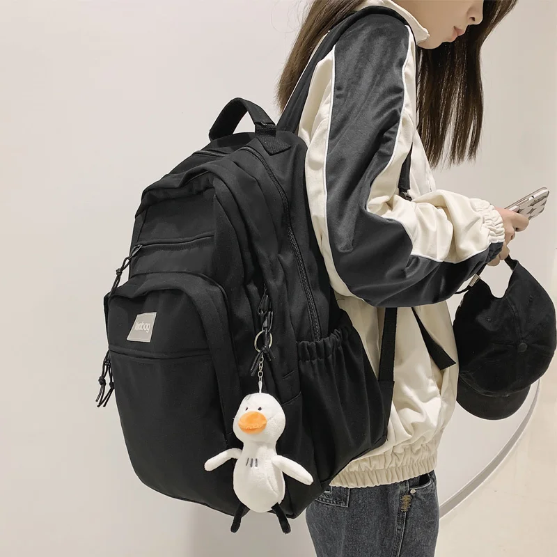 

Teenagers Students Backpack Junior And High School Sashion Boys Girls Schoolbag Unisex Large Capacity Waterproof Travelling Bag