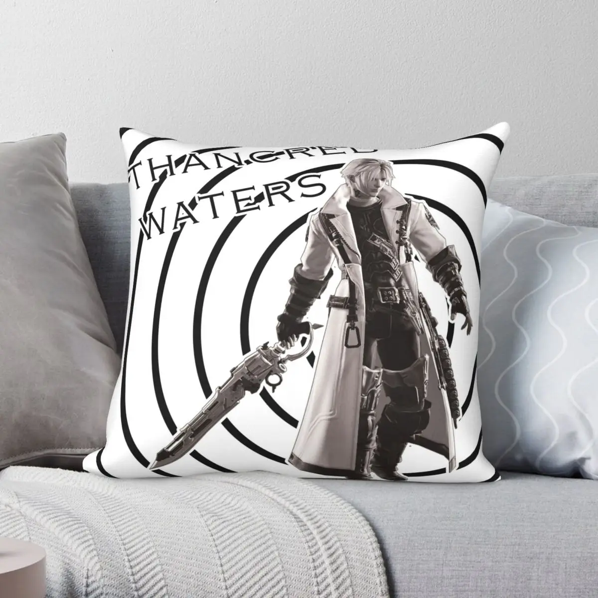 

Thancred Waters Square Pillowcase Polyester Linen Velvet Printed Zip Decor Pillow Case Bed Cushion Case