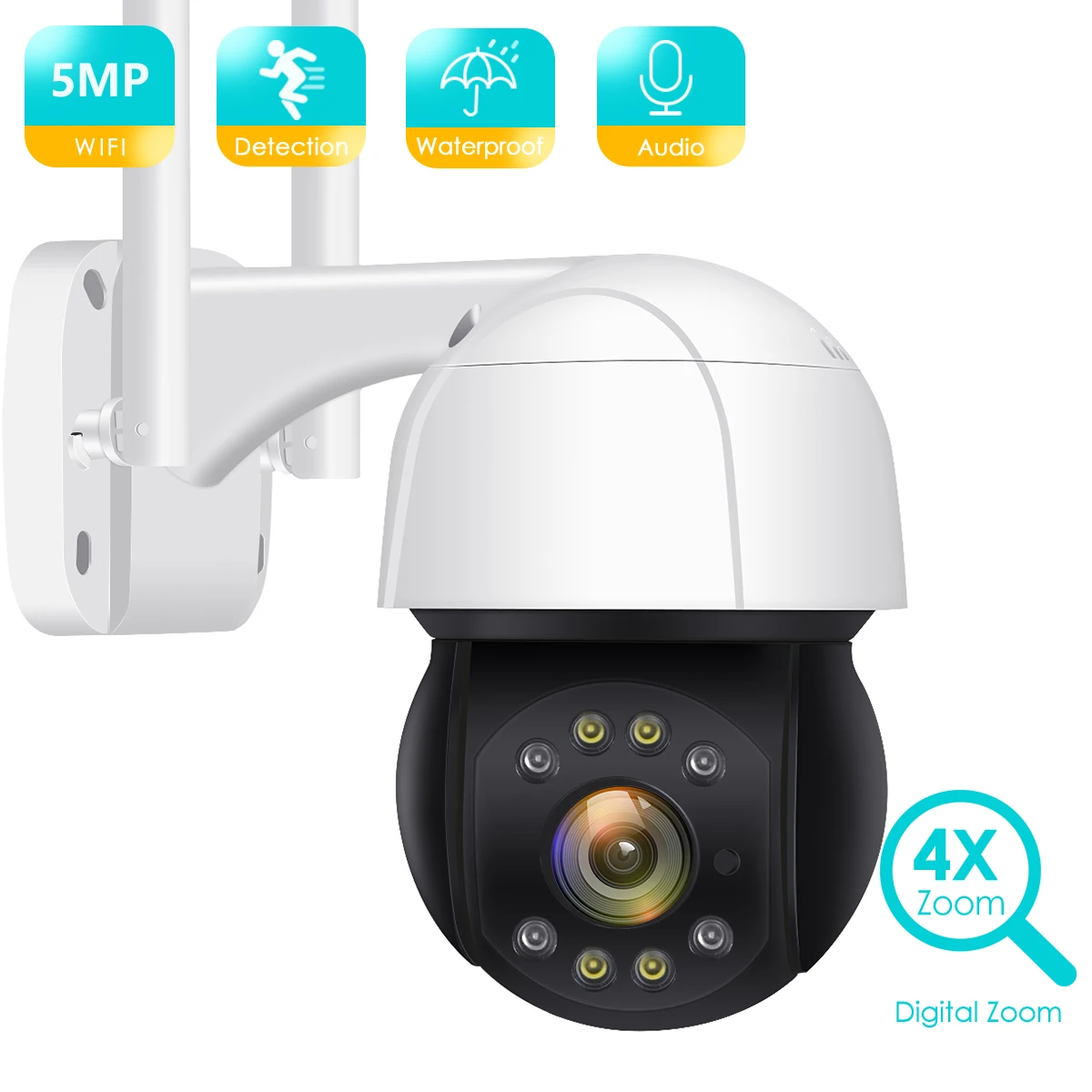 

, 5MP PTZ Wifi 2MP Camera Outdoor 1080P 4X Zoom Ai Human Detection PTZ IP Camera Outdoor 3MP Auto Tracking CCTV Wireless IP