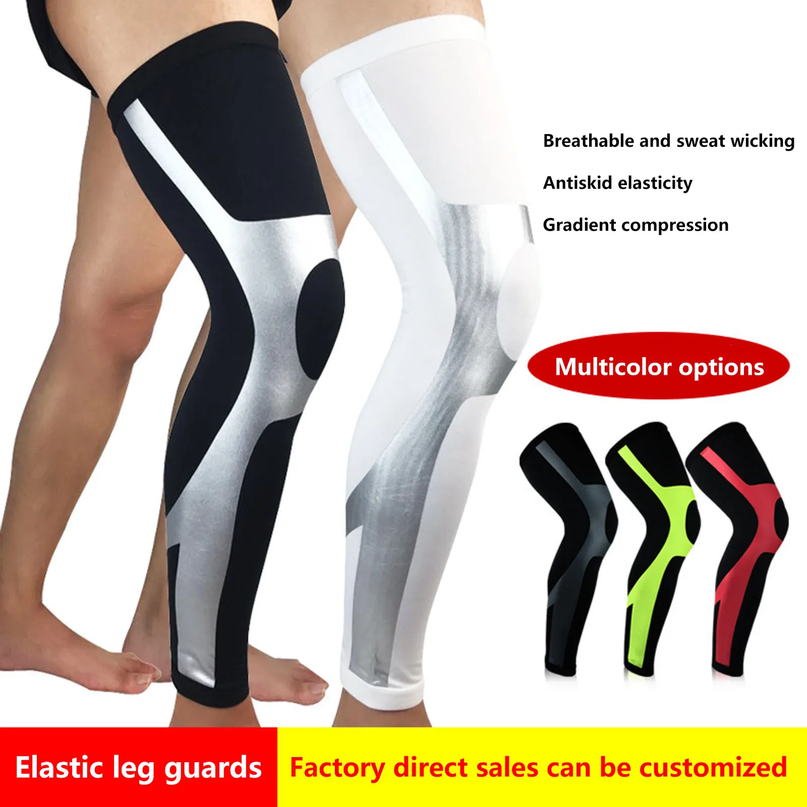 Компрессионные наколенники эластичные дышащие для похудения повязка на ногу 4