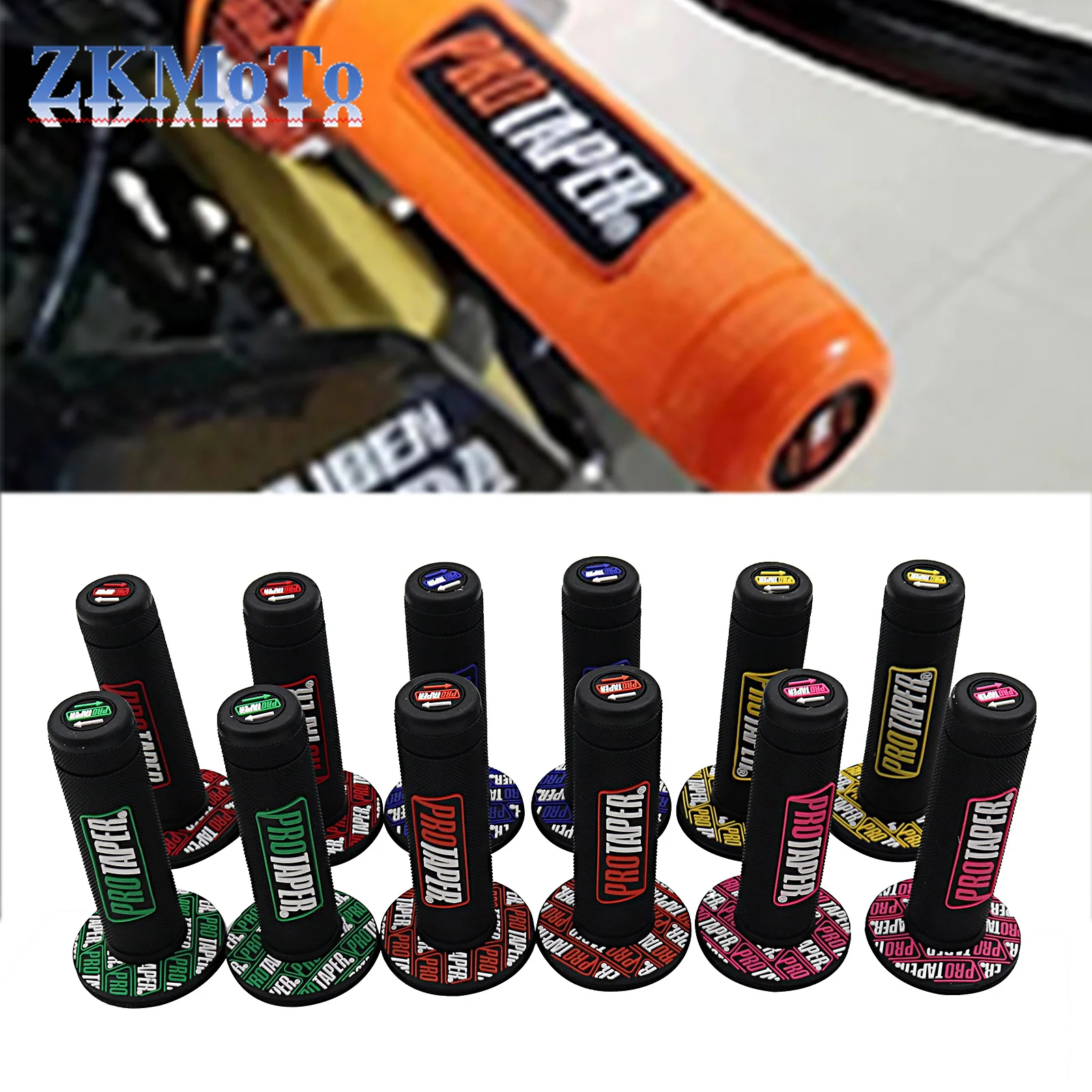 

Protaper Motocross Cuffs Motorcycle Grip Cross Handle Front Grips Handlebar Covers 7/8" Rubber 10 Colors Dirt Bike Accessories