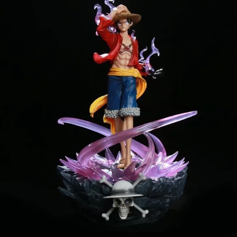 

One Piece 41cm Monkey D Luffy Аниме фигурки боевой экшн подарок настольная коллекция анимационная фигурка пират ПВХ Модель GK детские игрушки