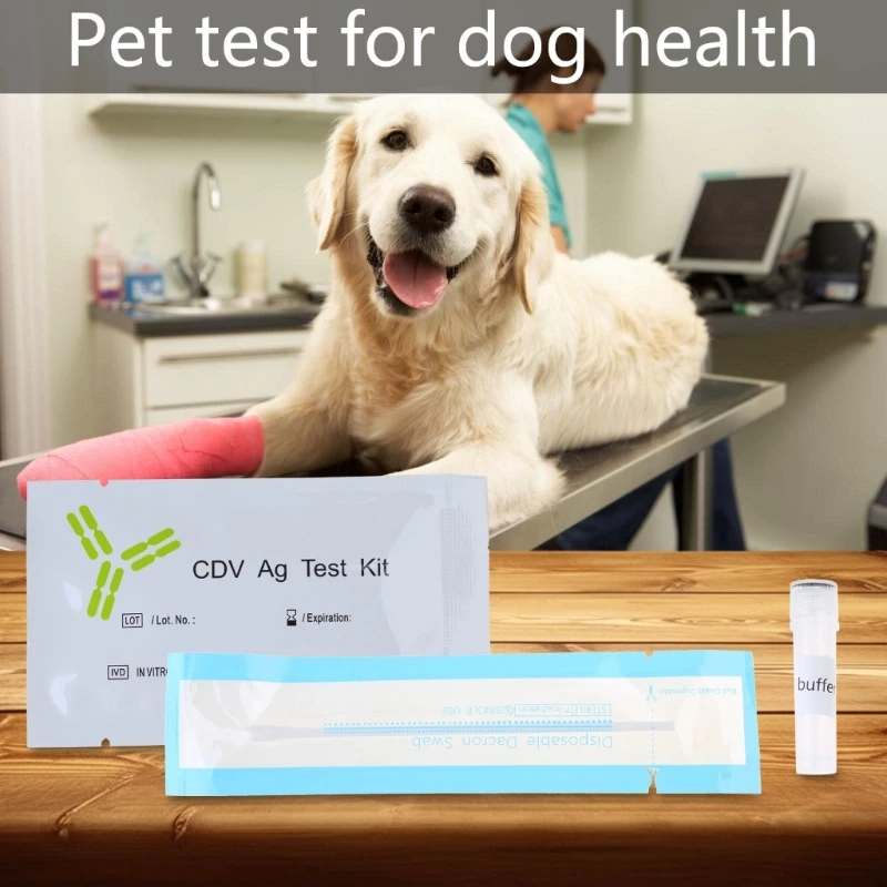 10 упаковок Dog Test CDV CPV CCV Точный тестер Быстрый тест для мониторинга здоровья собак