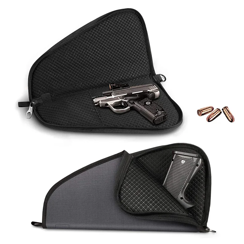 Tactical pistol bag outdoor portable pistol storage bag triangle hidden pistol bag pistol holster
