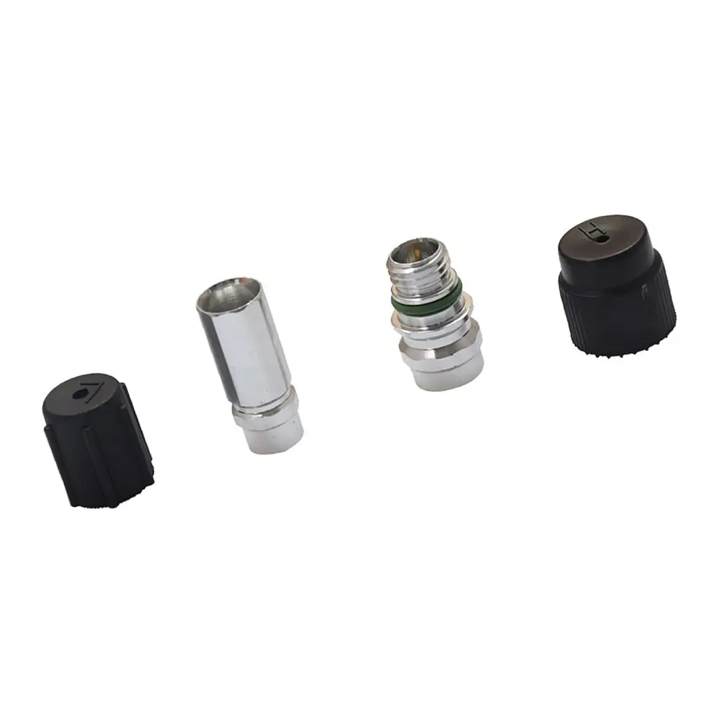 

2 Piecses Car Air Conditioning Service Side Ball Valve For