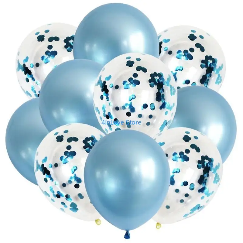 T4MD 10PCS 12 -дюймовые смешанные металлические блестки конфетти латекс. (art.: 3920cf53a72d6) - 3920cf53a72d6