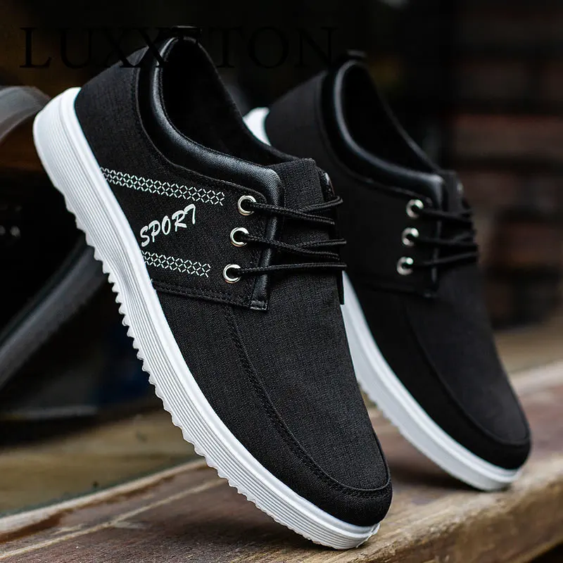 

Мужские Спортивные Повседневные кроссовки на шнуровке, дышащие холщовые Модные низкие кроссовки на плоской подошве, новый стиль на осень