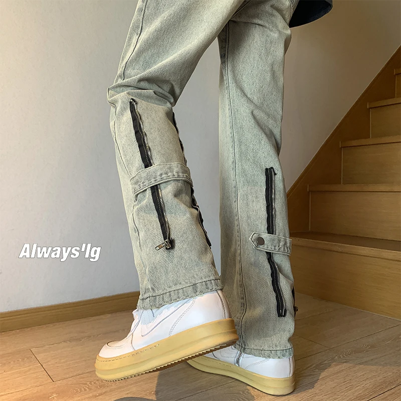 Y2K Ripped Jeans Men 2023 Summer New Fashion Trend Black Crack Streetwear Pantalon Skinny Homme Pants Men Denim Unique Design