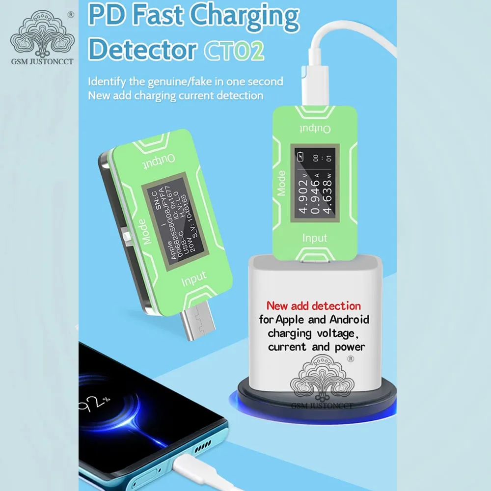 Usb-тестер зарядного устройства JCID PD