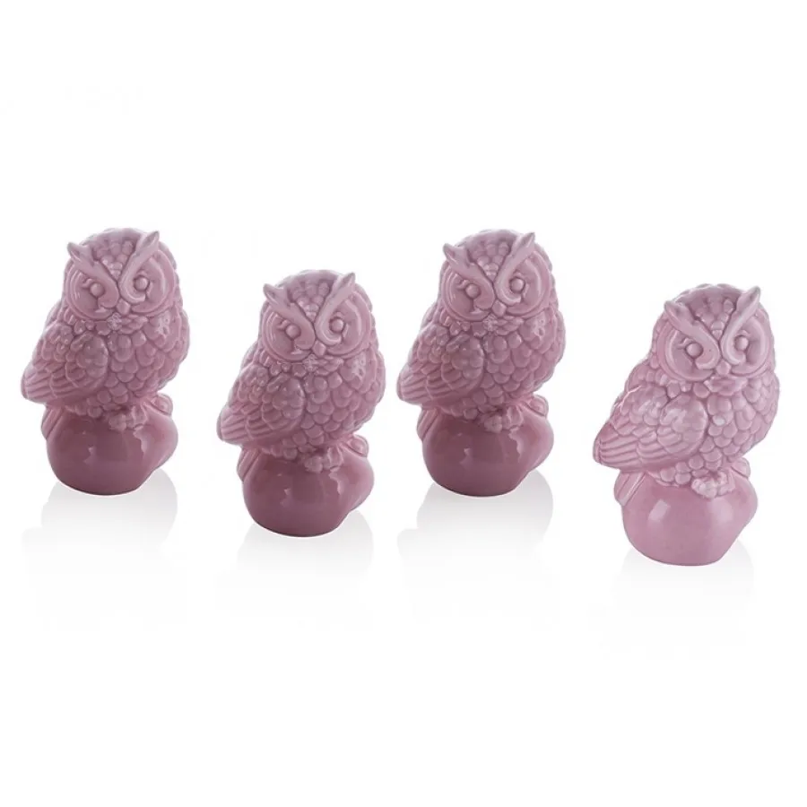 

Porio 4lü Pink Baykuşlu Trinket 9 см