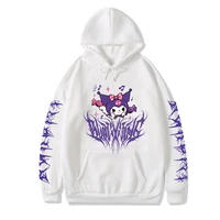 sanrio gothic hoodie kulomi hooded sweater mens and womens top jacket harajuku anime hoodie y2k clothes