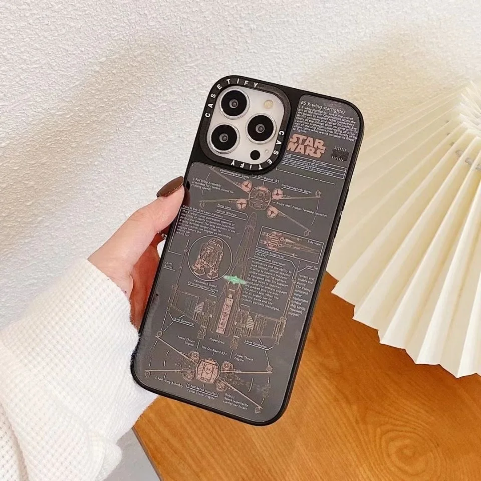 hot fashion brand star wars phone cases for iphone 13 12 11 pro max xr xs max 8 x 7 mirror for men women anti drop tpu cover free global shipping