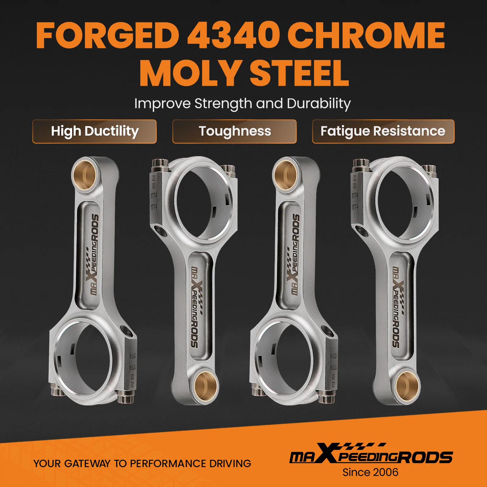 Шатуны I-Beam для Honda Civic CRX D16 ZC SOHC VTEC D 5 394 дюйма Bellie Pleuel Коленчатый вал FLoating EN24 TUV Belias