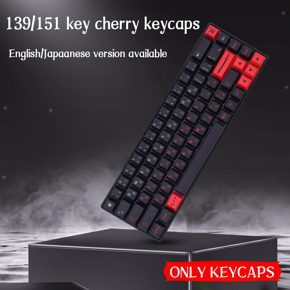 

GMK Bushido Keycaps Cherry Profile Dye Sub PBT Keycap For Gateron Cherry MX Switch 61/68/84/87/96/104/108Mechanical Keyboard