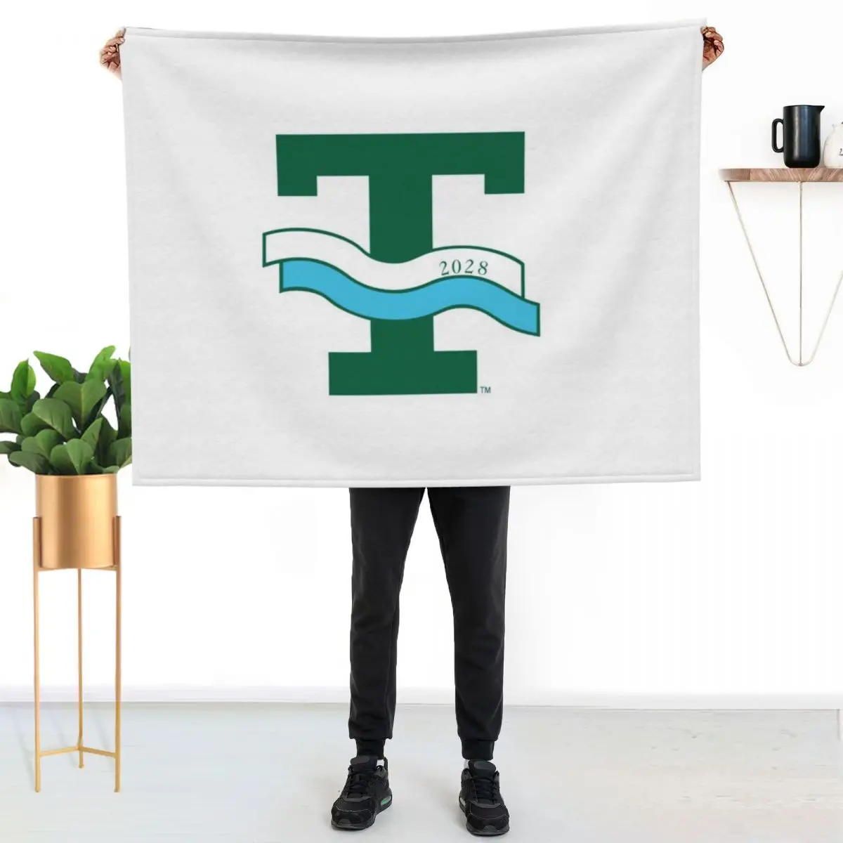 Фото Мягкое однотонное одеяло Tulane 2 для дивана или кровати №2