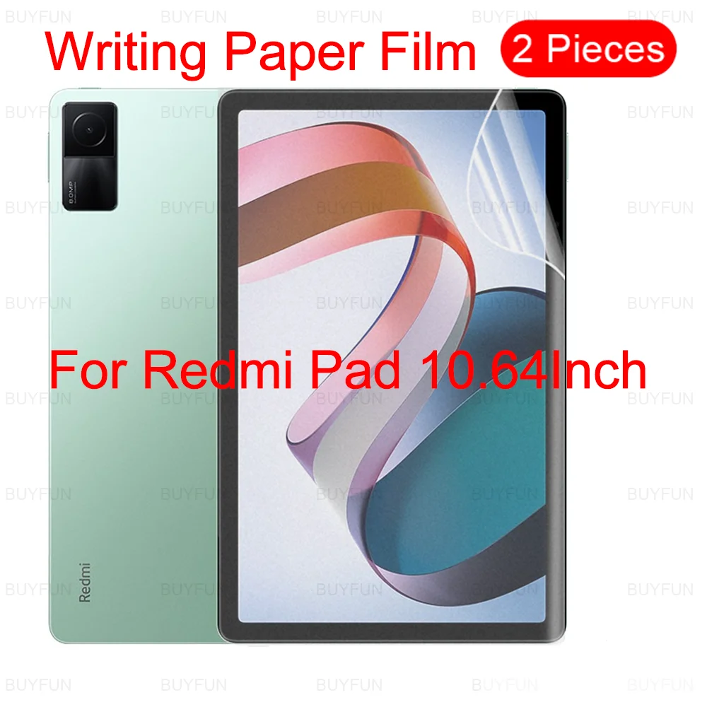 2Pcs Matte Paper Like Writing Screen Protector For Xiaomi Redmi Mi Pad 10.61 Inch Painting Drawing Tablet Film For RedmiPad 2022