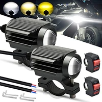 60w 6000lm motorcycle auxiliary lights 60w 6000k led spot lights running lights fog lights with mounting brackets 6000k driving