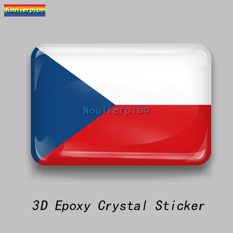 3D эпоксидная смола, национальная эмблема Чехии, карта флага, наклейка на купол автомобиля, автомобильный бампер, окно, мотоциклетный шлем, виниловая наклейка