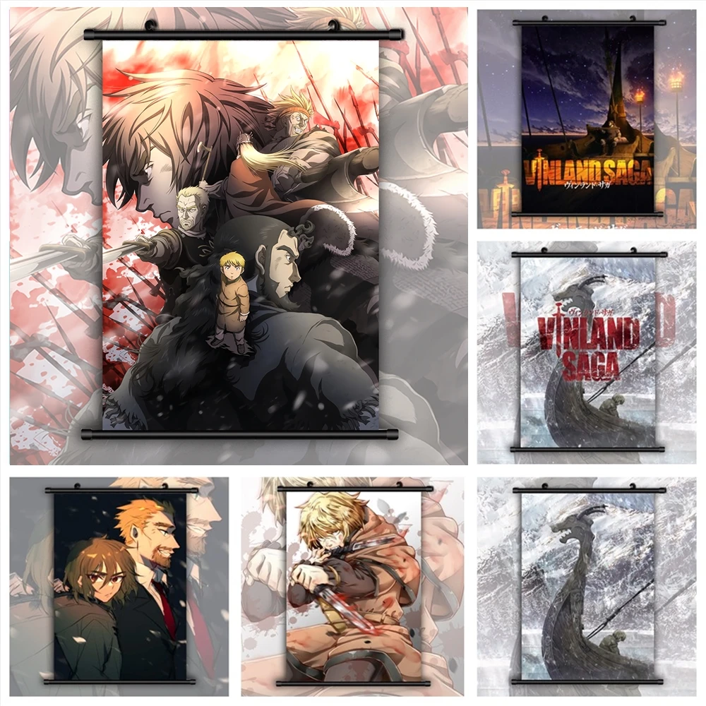 

Vinland Сага аниме постеры манга настенное Искусство Холст Картина скандинавский холст печать для гостиной Дети Домашний Декор настенный Декор картина