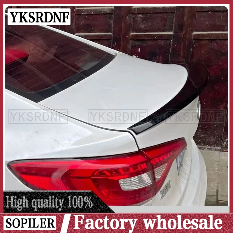 Черный спойлер для Hyundai Sonata 9 2018 2019 высококачественный из АБС-пластика грунтового