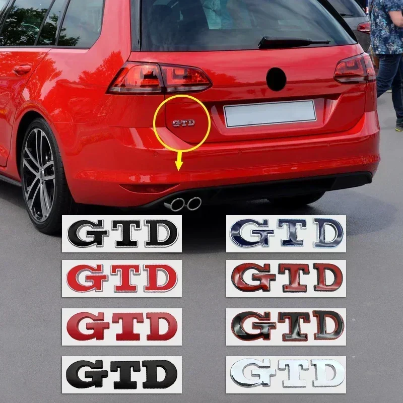 B5 2025 Горячий для Volkswagen 3D Металлический GTD Логотип Задний багажник Эмблема