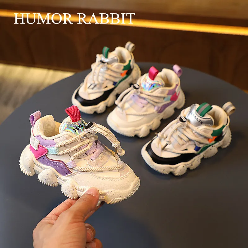 Enlarge Size 21-30 Spring Kids Sneakers Girls Shoes Fashion Casual Children Sports Running Shoes Chaussure Enfant Shoes for Toddler Boys