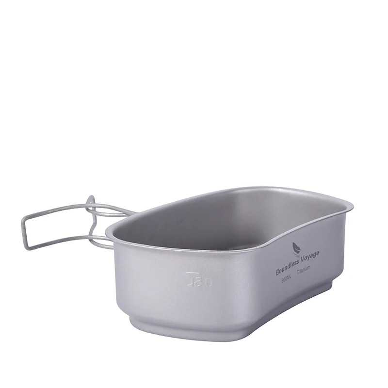 Титановая посуда Boundless Voyage для кемпинга столовая набор приготовления пищи