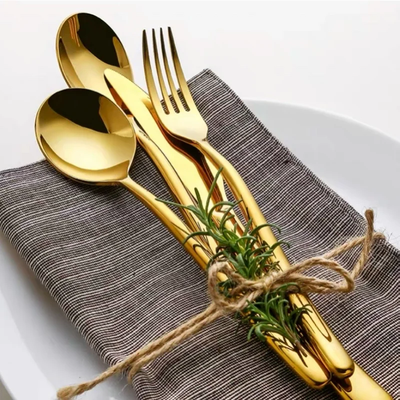 

Ins Stainless Steel Steak Knife And Fork Dinner Soup Spoon Tableware Household Kitchen Tableware cuchillo ножи кухонные 나이프