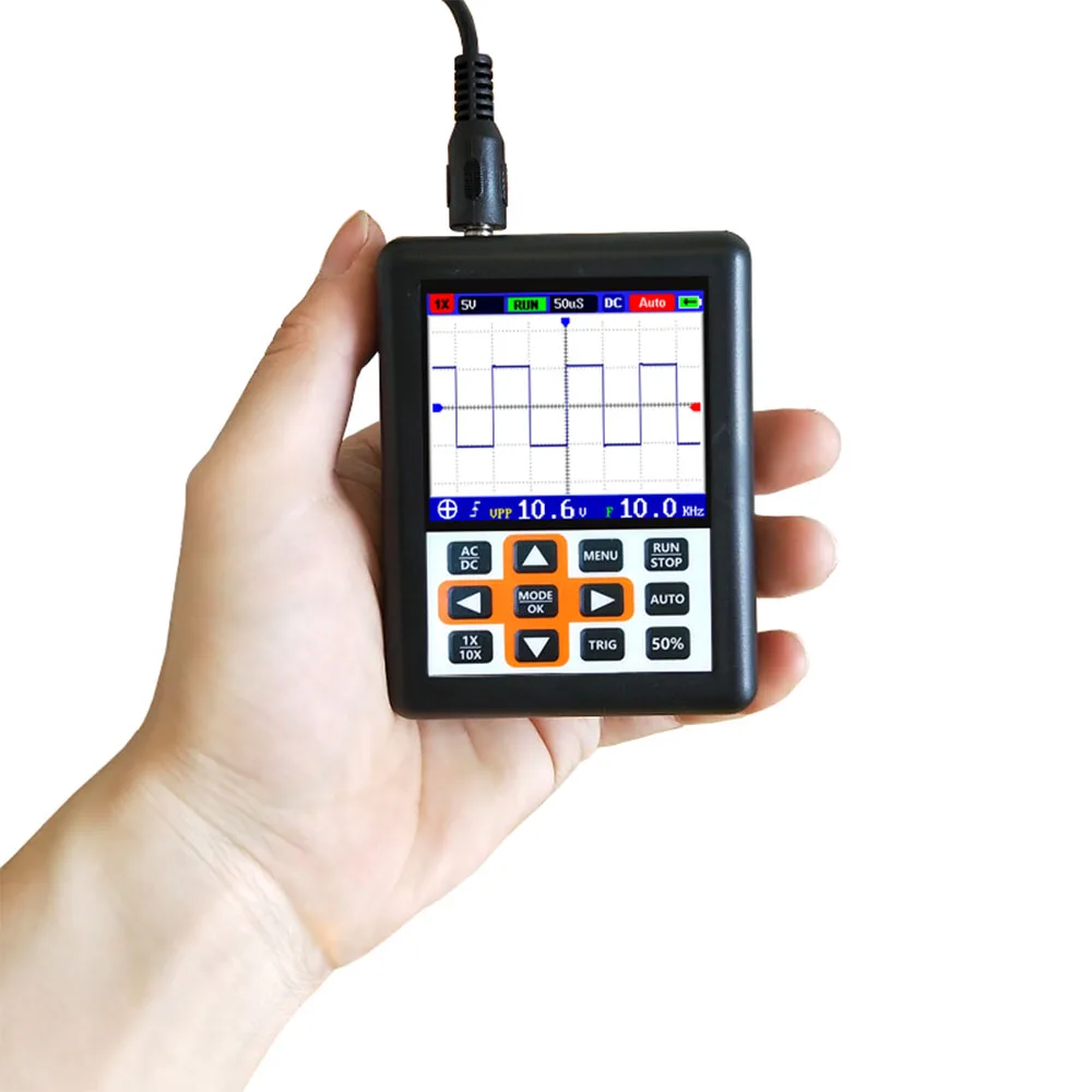 

DSO Handheld mini portable digital oscilloscope 30M bandwidth 200MSps sampling rate IPS display