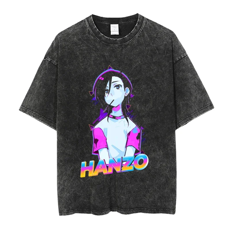 2025 аниме Hataraku Maou-sama! Футболка мужская оверсайз с круглым вырезом и графическим