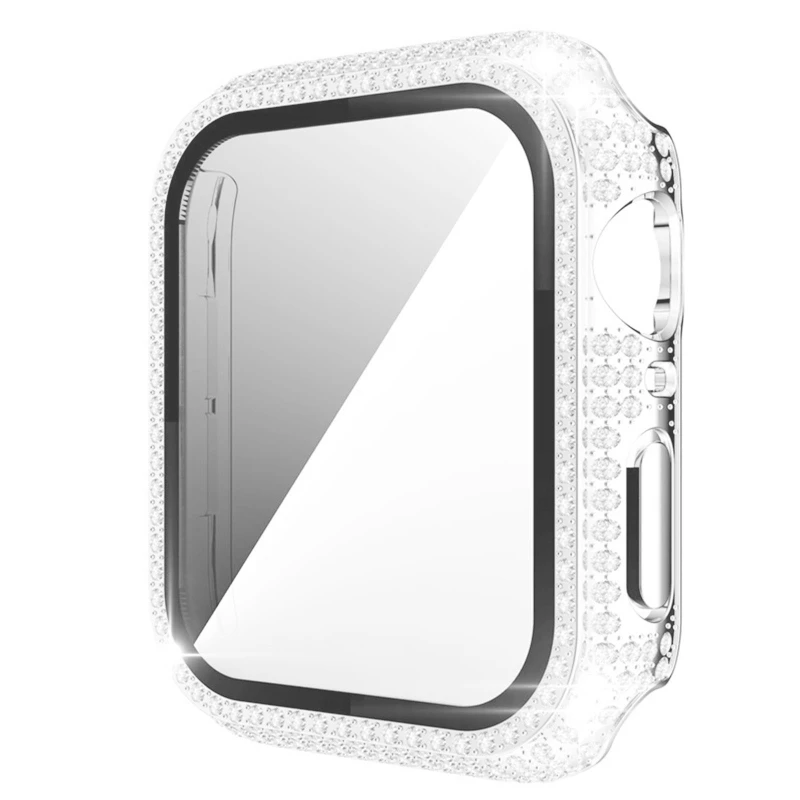 

Shockproof Crystal Case for AppleWatch Protector Bumper Shell PC Protective Cover Ultra-thin Scratched Resistant 2022 New