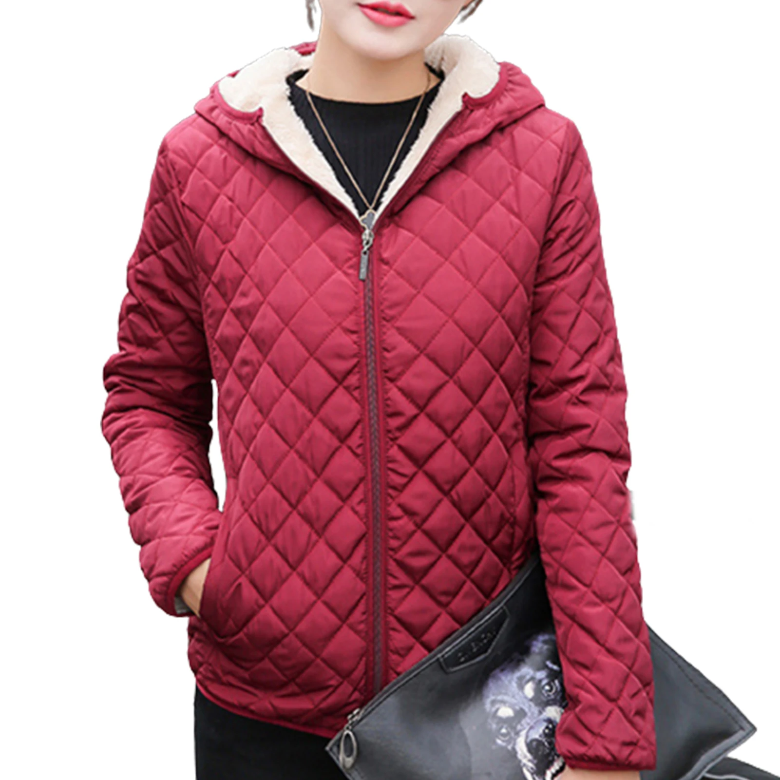 

Флисовая женская куртка с капюшоном, теплая однотонная куртка с длинным рукавом, подходит для встреч друзей