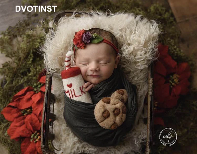 Реквизит для фотосъемки новорожденных Dvotinst милый шерстяной реквизит ручной
