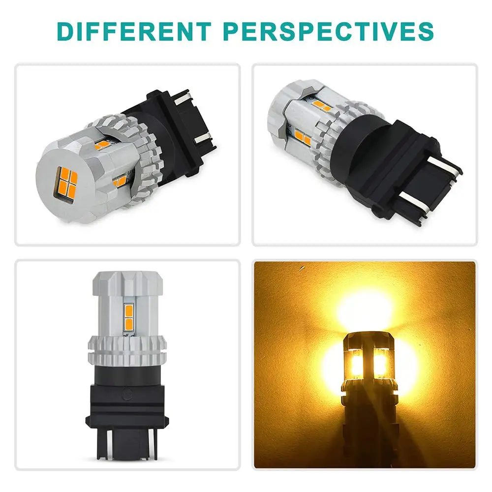 Светодиодные поворотники 3157-светодиодные лампы янтарно-желтого цвета 3020 Smd