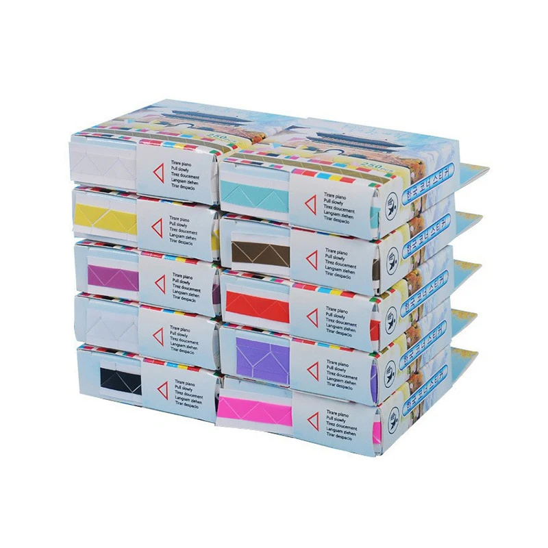 

250pcs/box Self Adhesive Corner Scrapbook Environmental Protection PVC Photo Albums 10 Colors Direct Pumping Frame Picture Decor