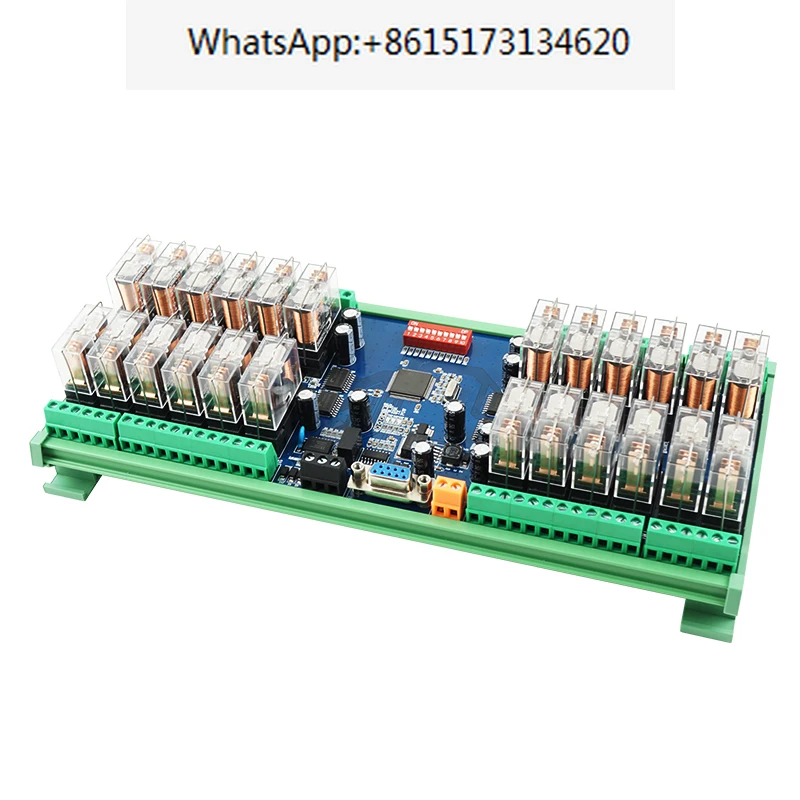

24 канала RS485 232 модуль реле связи Modbus RTU 24 В/12 В постоянного тока для контактора переменного тока