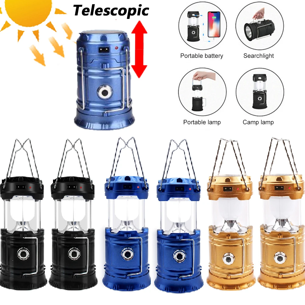 

["1-6 шт солнечный фонарь для кемпинга портативный телескопический свет USB перезаряжаемый фонарь на солнечной энергии кемпинговая лампа для ...