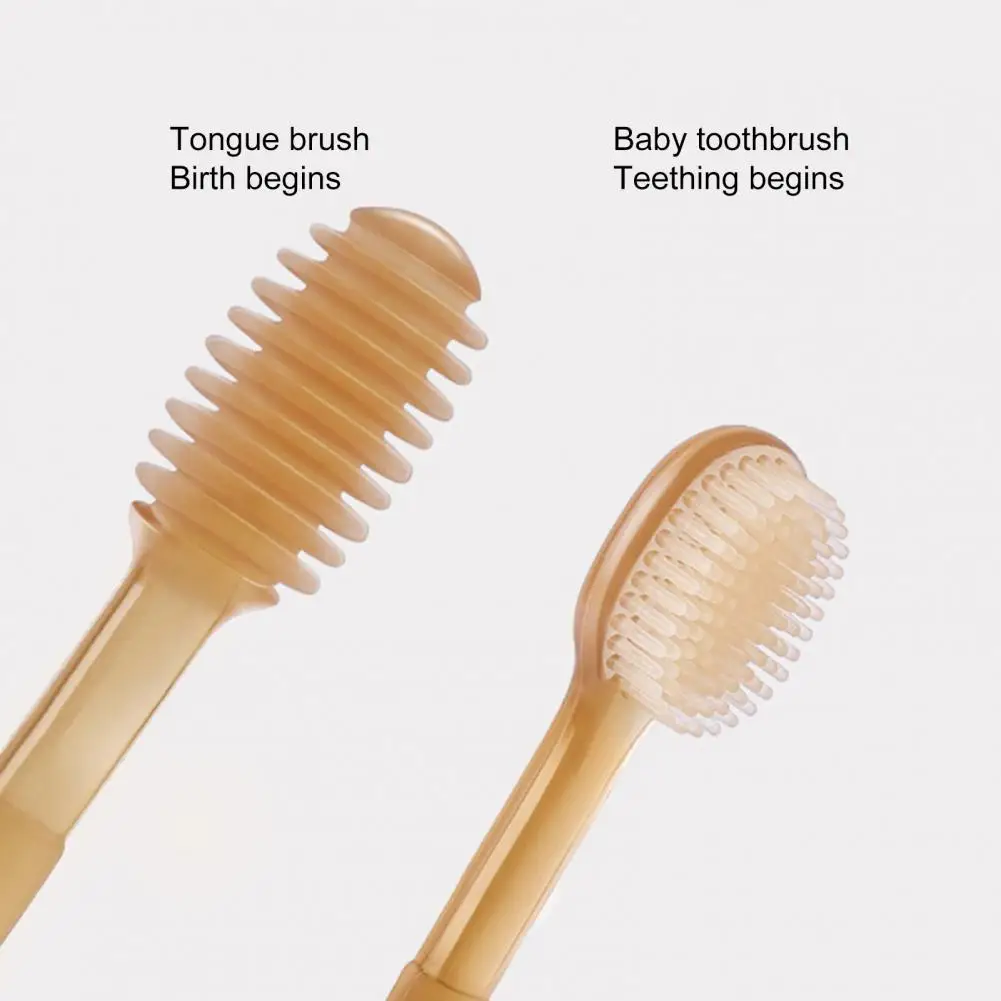 

Corrosion Resistant 1 Set Reliable 360-degree Cleaning Tongue Teeth Brush Practical Kids Toothbrush Wear-resistant for Daily