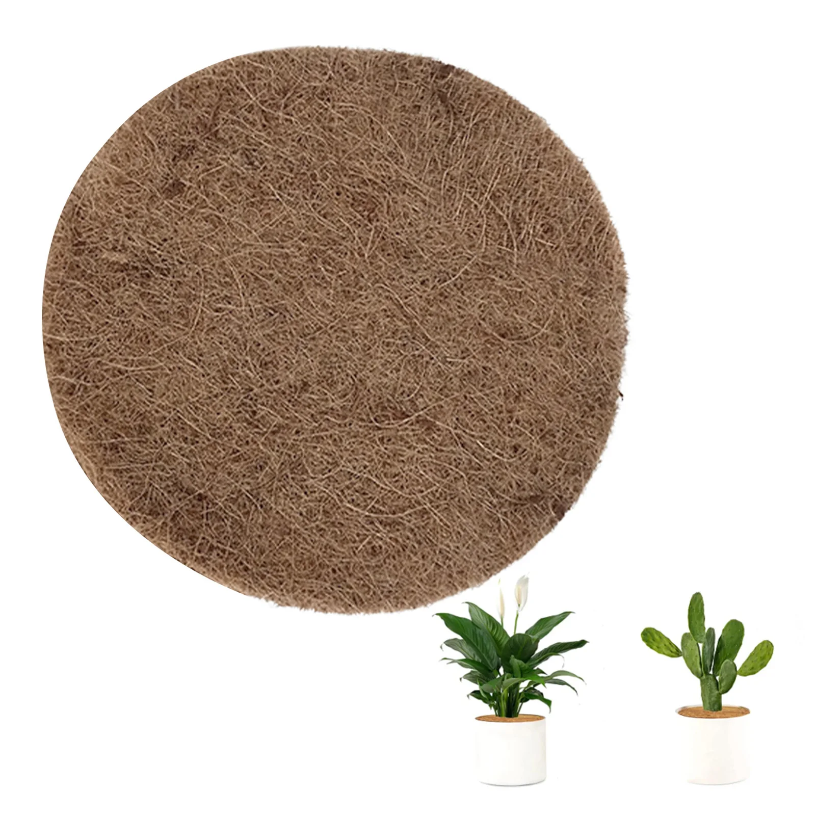 

Coconut Fiber Mat Natural Coconut Palm Pad Thick And Durable Help Plant Roots Grow Coco Coir Mulch Ring For Indoor Outdoor Trees