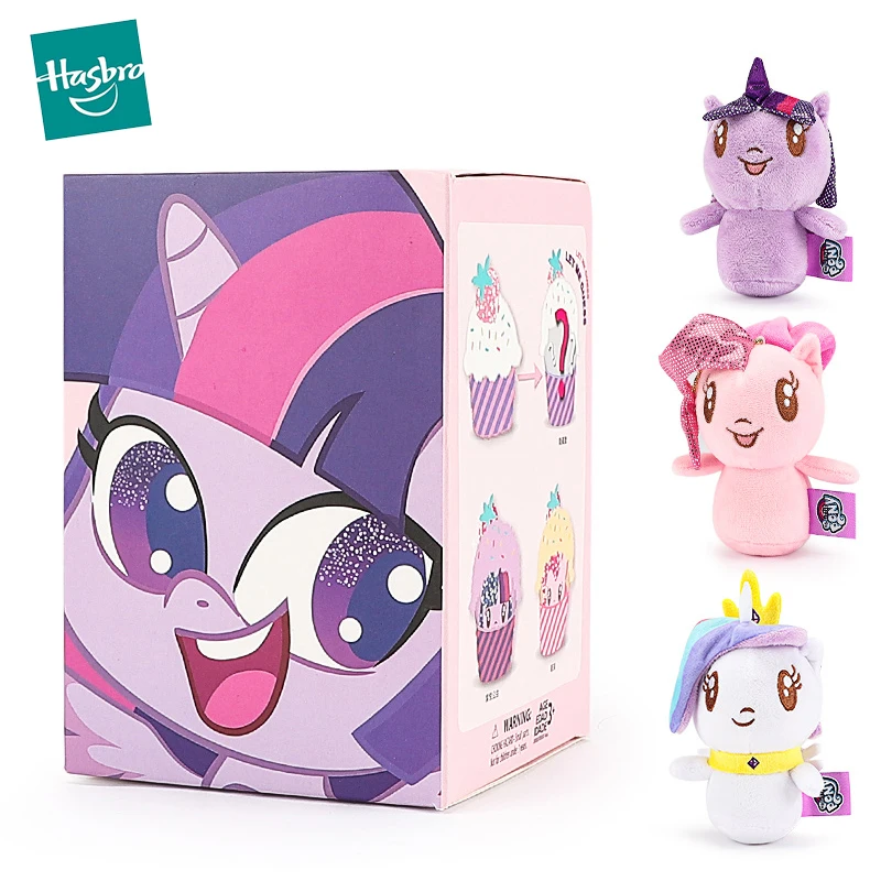 Hasbro My Little Pony Blinde Box Tasse Kuchen Plüsch Spielzeug für Kinder Pinkie Pie Twilght Sparkle Prinzessin Celestia Keychain Mädchen geschenk
