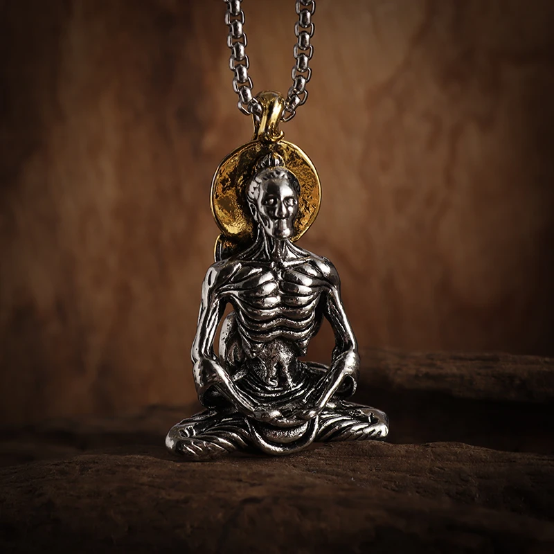 

Vintage Dervish Buddha Pendant Necklace Man Woman Personality Religious Amulet Jewelry Accessories