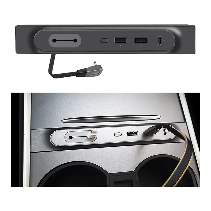 27 Вт Быстрое умное зарядное устройство автомобильная центральная консоль